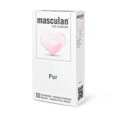 Презервативы Masculan  PUR 10 шт. утонченные прозрачные